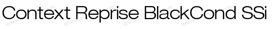 Context Reprise BlackCond SSi Bold字体转换